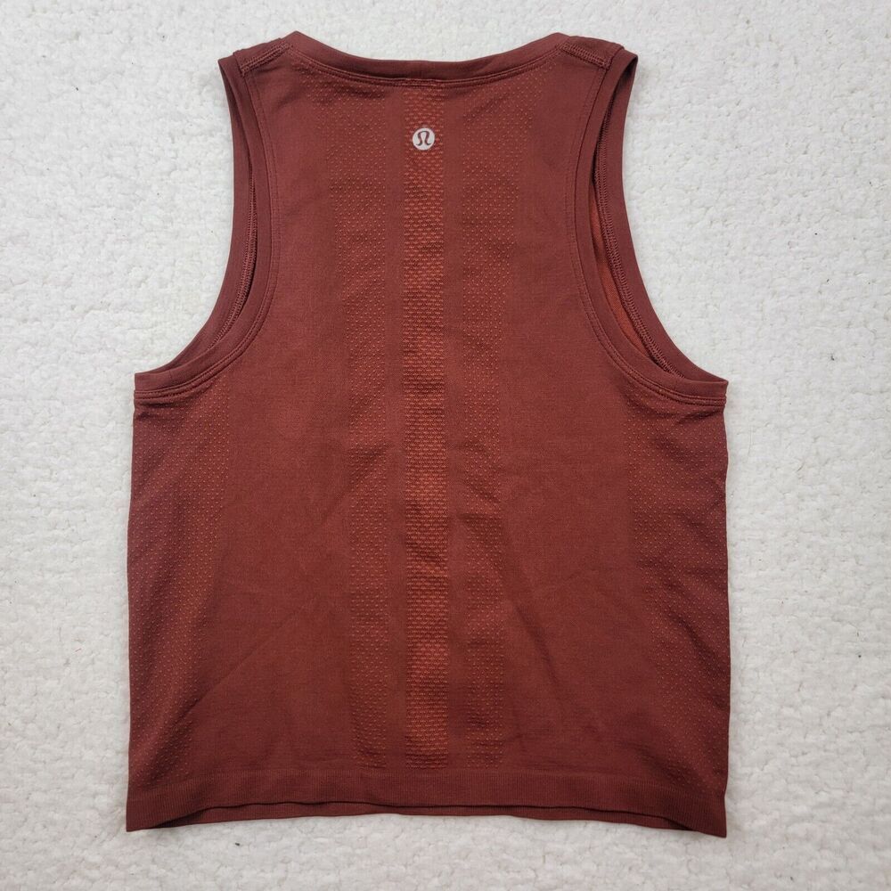 Lululemon For The Chill Of It Chianti Maroon Cropped T Back Tank Size 6 W1BZDS